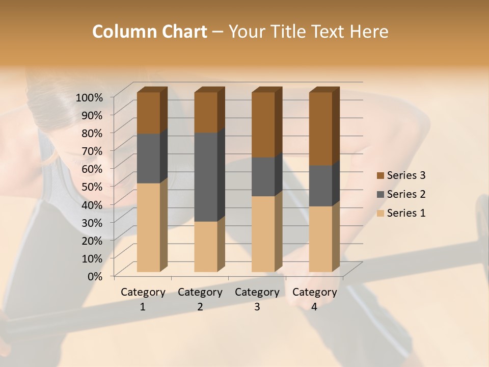 Barbell Dumbbell Person PowerPoint Template