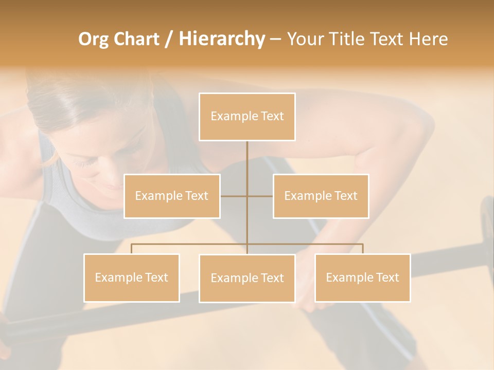 Barbell Dumbbell Person PowerPoint Template