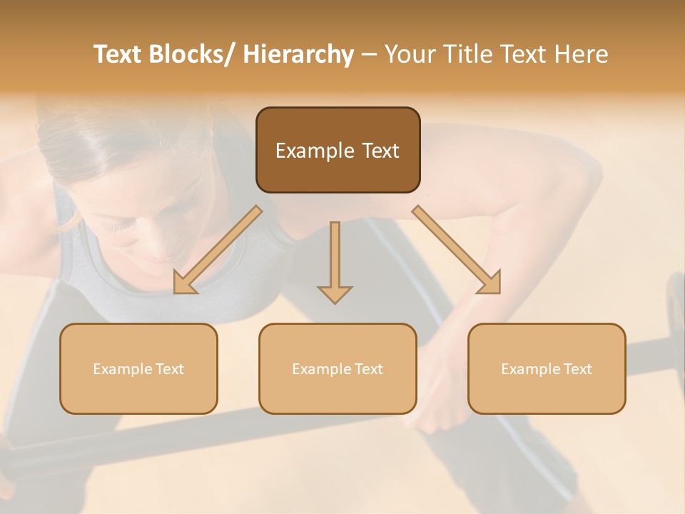 Barbell Dumbbell Person PowerPoint Template