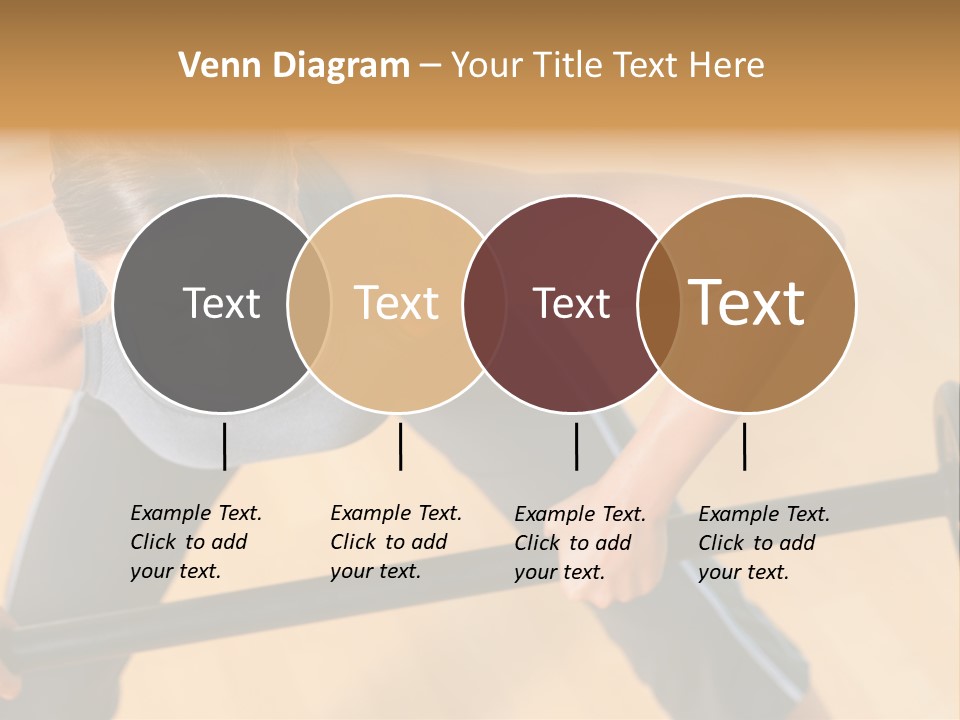 Barbell Dumbbell Person PowerPoint Template
