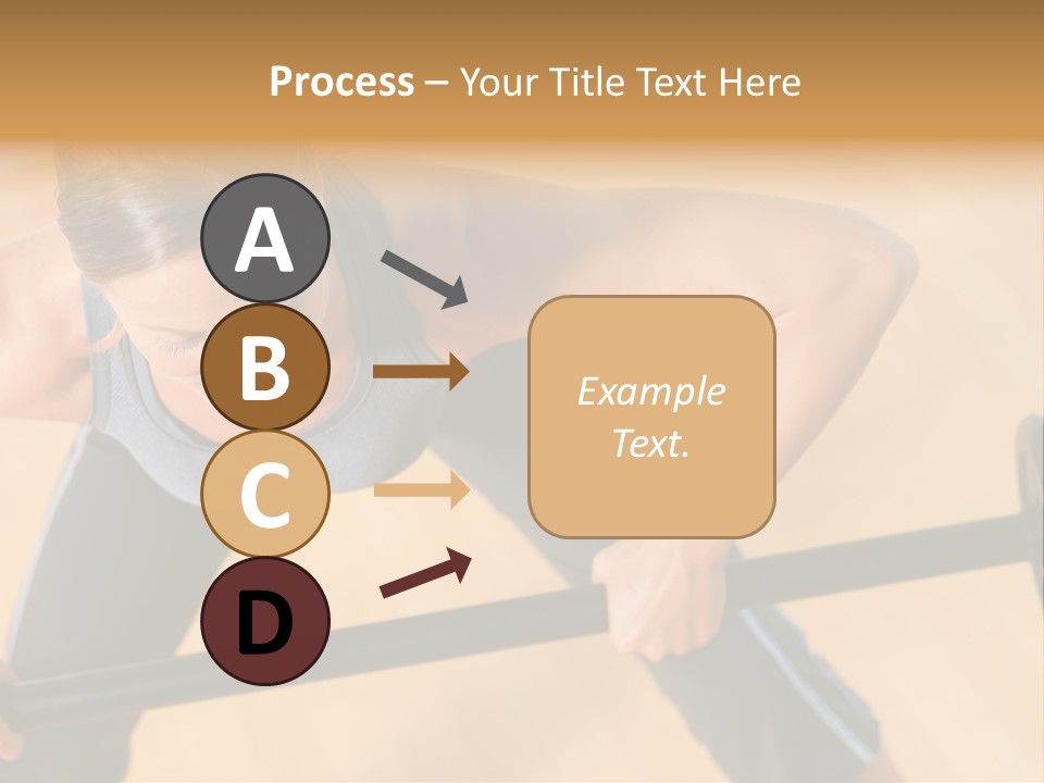 Barbell Dumbbell Person PowerPoint Template