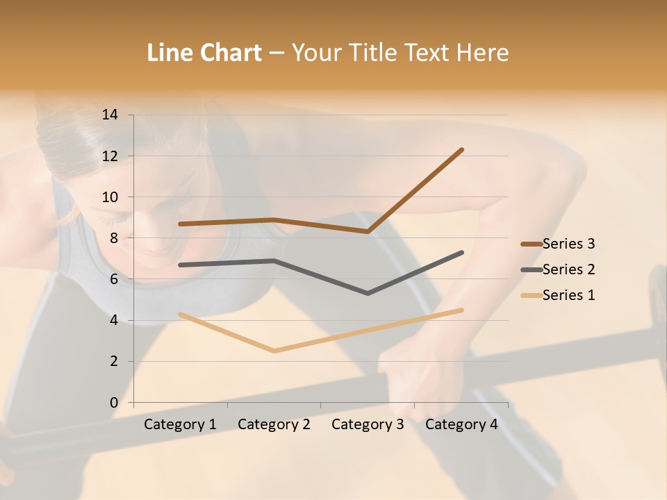 Barbell Dumbbell Person PowerPoint Template