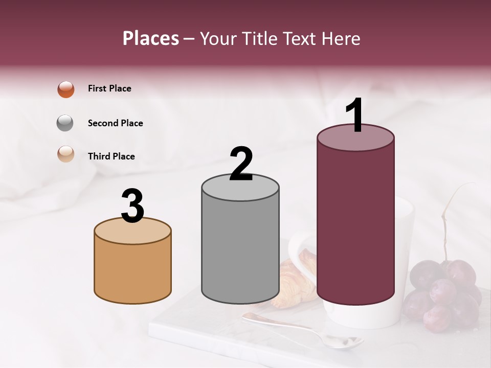 Beverage Furnishings White PowerPoint Template