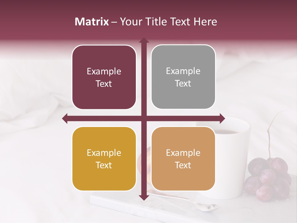 Beverage Furnishings White PowerPoint Template
