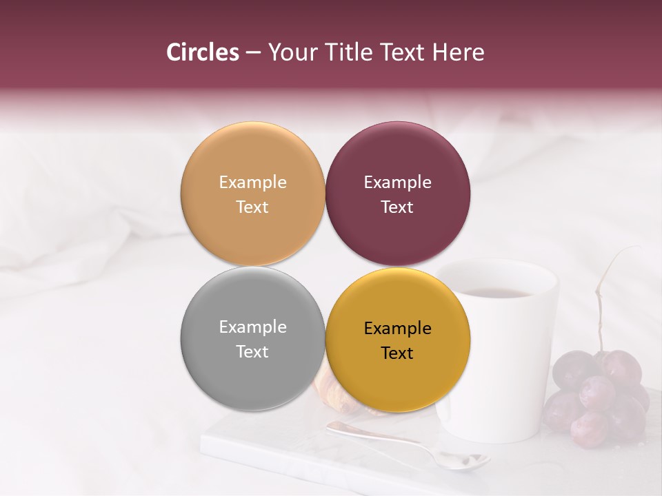 Beverage Furnishings White PowerPoint Template