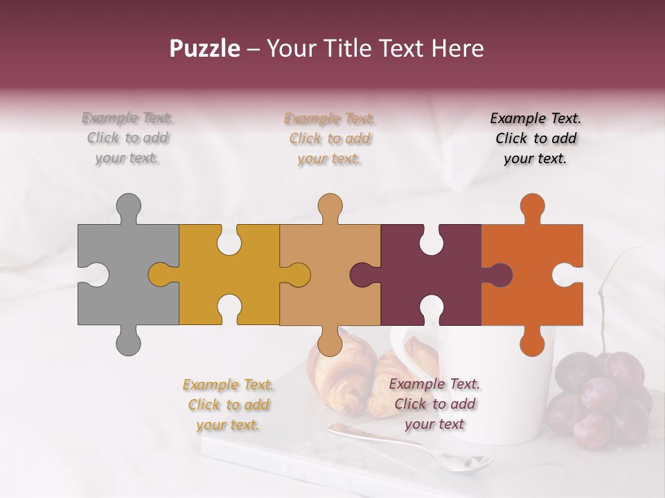 Beverage Furnishings White PowerPoint Template