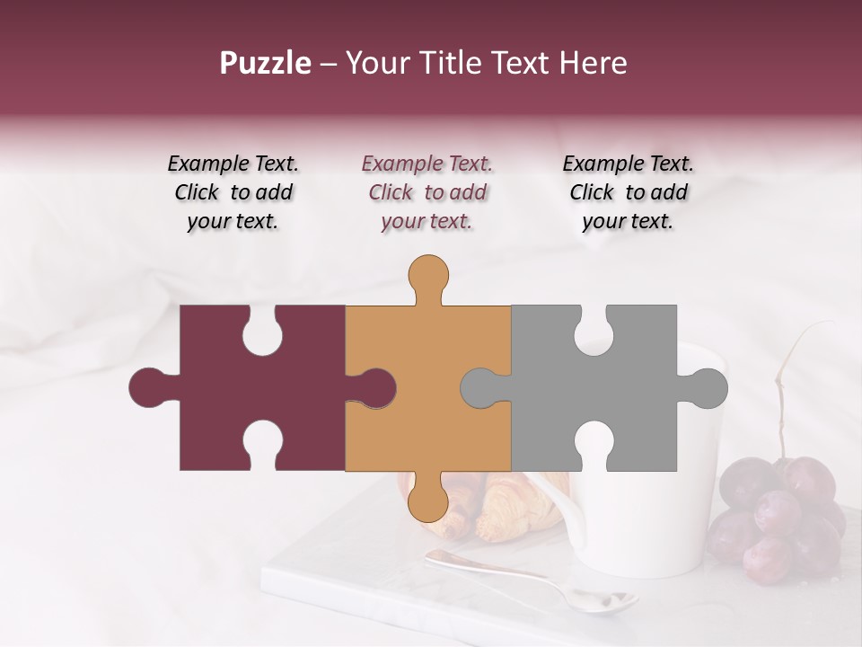 Beverage Furnishings White PowerPoint Template