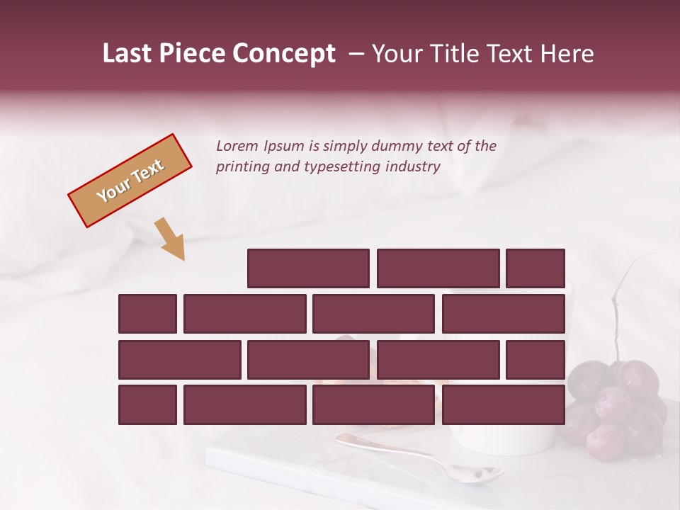 Beverage Furnishings White PowerPoint Template