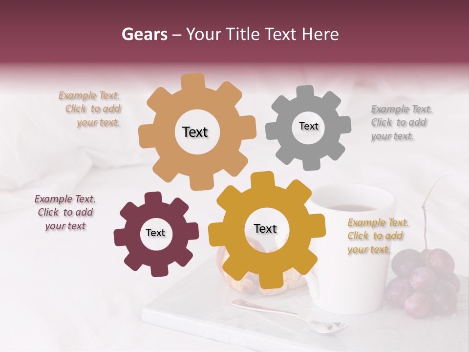 Beverage Furnishings White PowerPoint Template