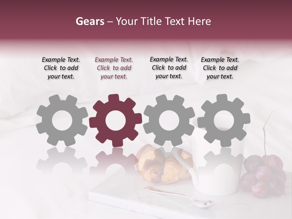 Beverage Furnishings White PowerPoint Template