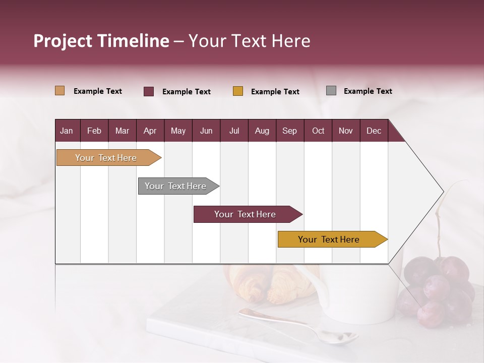 Beverage Furnishings White PowerPoint Template