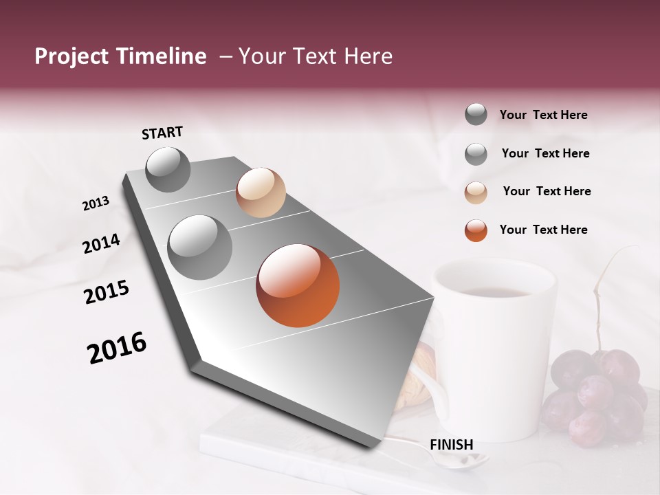 Beverage Furnishings White PowerPoint Template