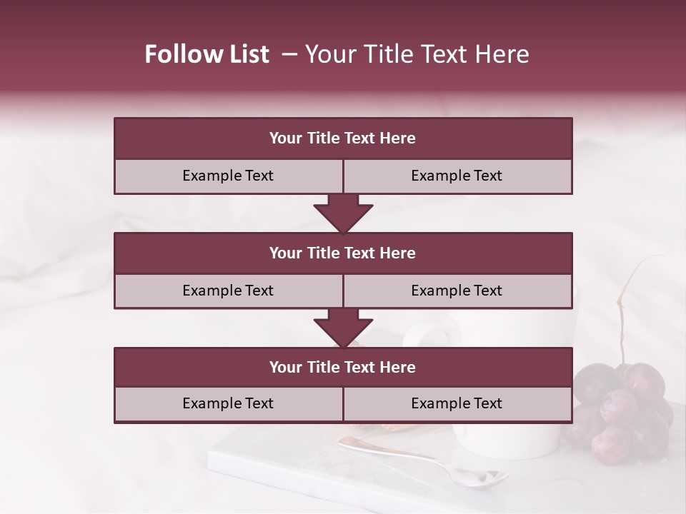 Beverage Furnishings White PowerPoint Template