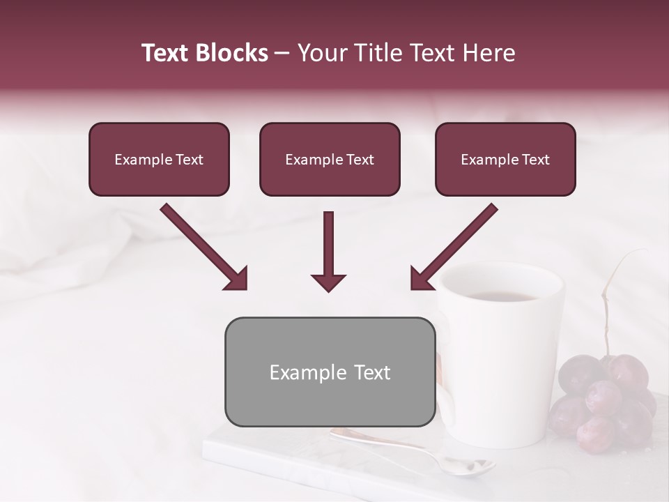 Beverage Furnishings White PowerPoint Template