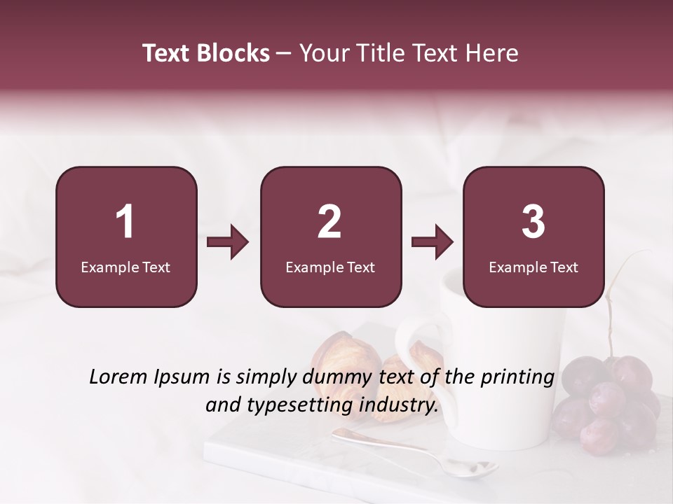 Beverage Furnishings White PowerPoint Template