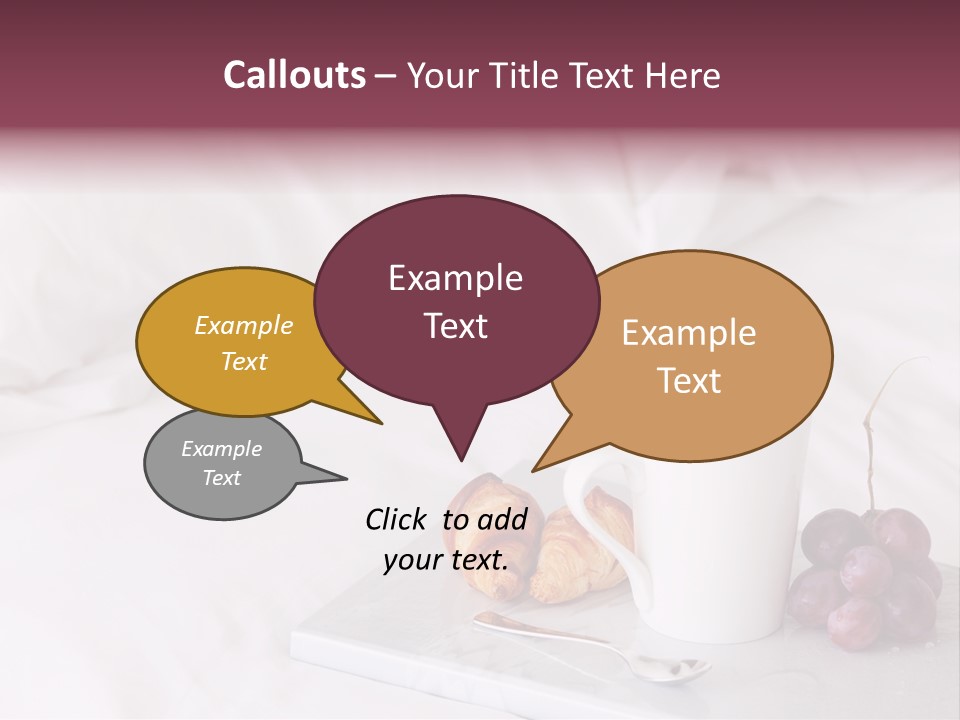 Beverage Furnishings White PowerPoint Template