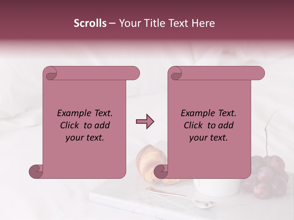 Beverage Furnishings White PowerPoint Template