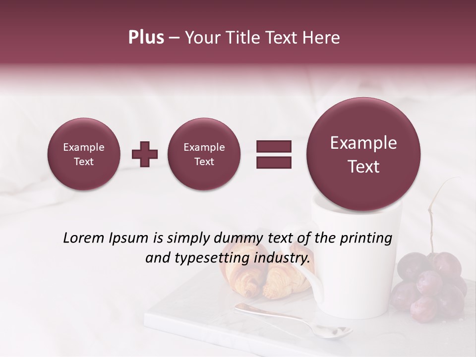 Beverage Furnishings White PowerPoint Template