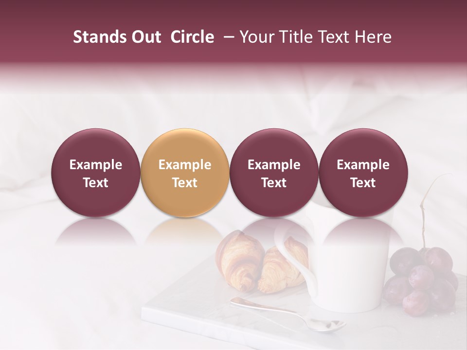 Beverage Furnishings White PowerPoint Template