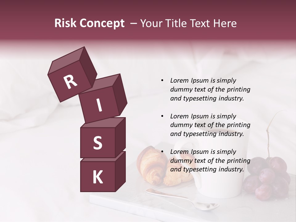 Beverage Furnishings White PowerPoint Template