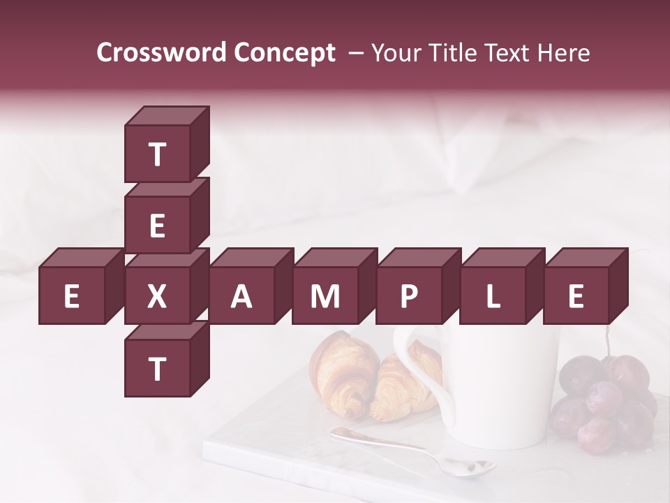 Beverage Furnishings White PowerPoint Template