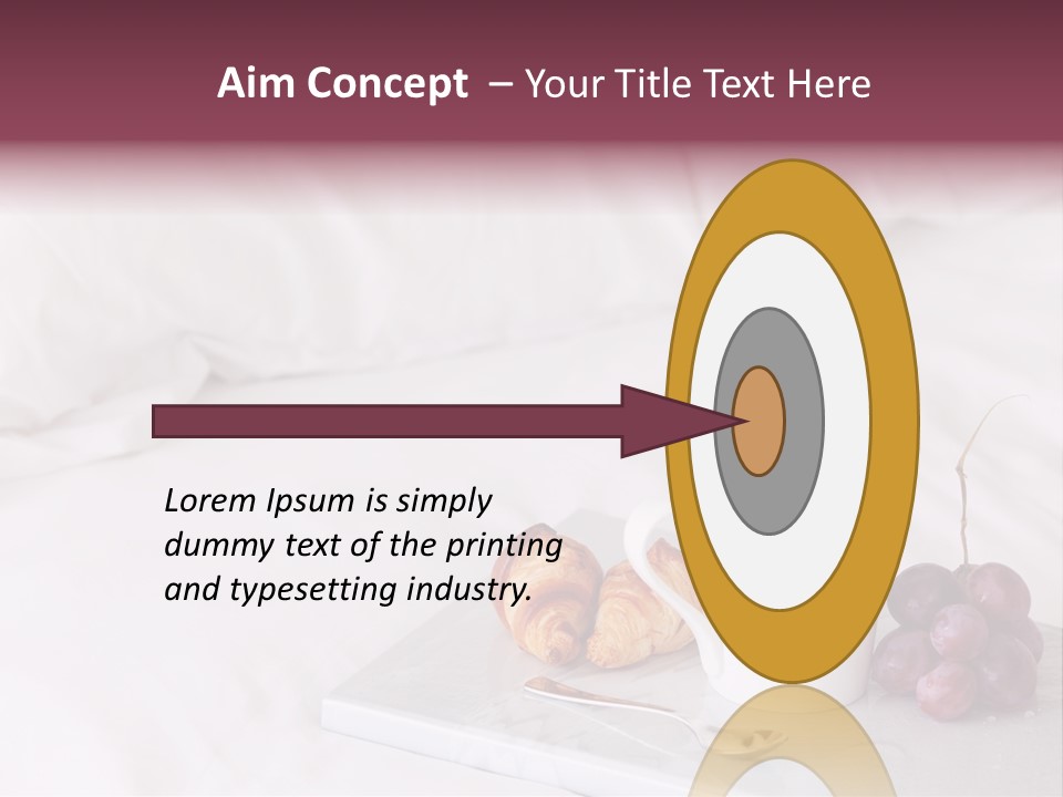 Beverage Furnishings White PowerPoint Template