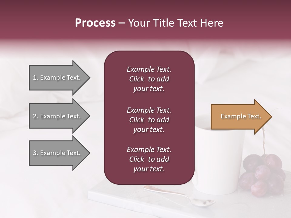 Beverage Furnishings White PowerPoint Template