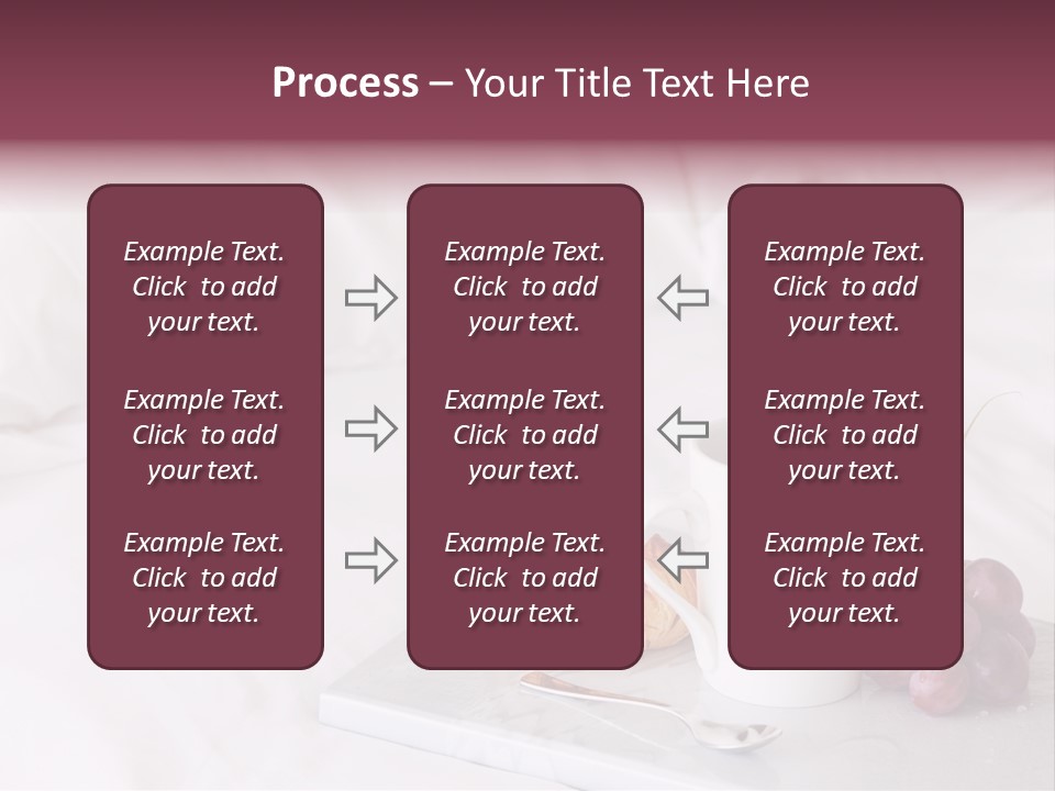 Beverage Furnishings White PowerPoint Template