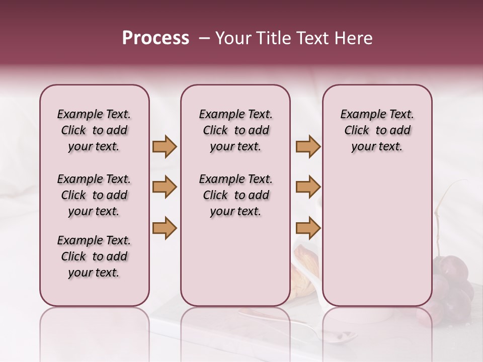 Beverage Furnishings White PowerPoint Template