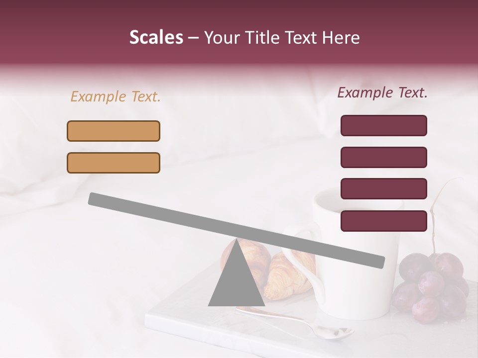 Beverage Furnishings White PowerPoint Template