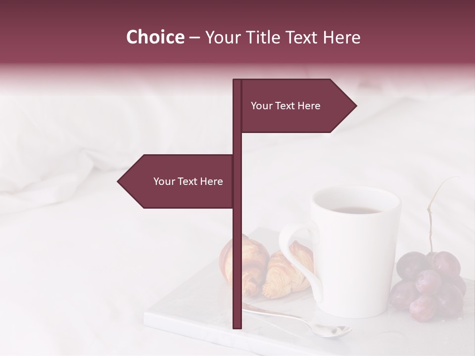 Beverage Furnishings White PowerPoint Template