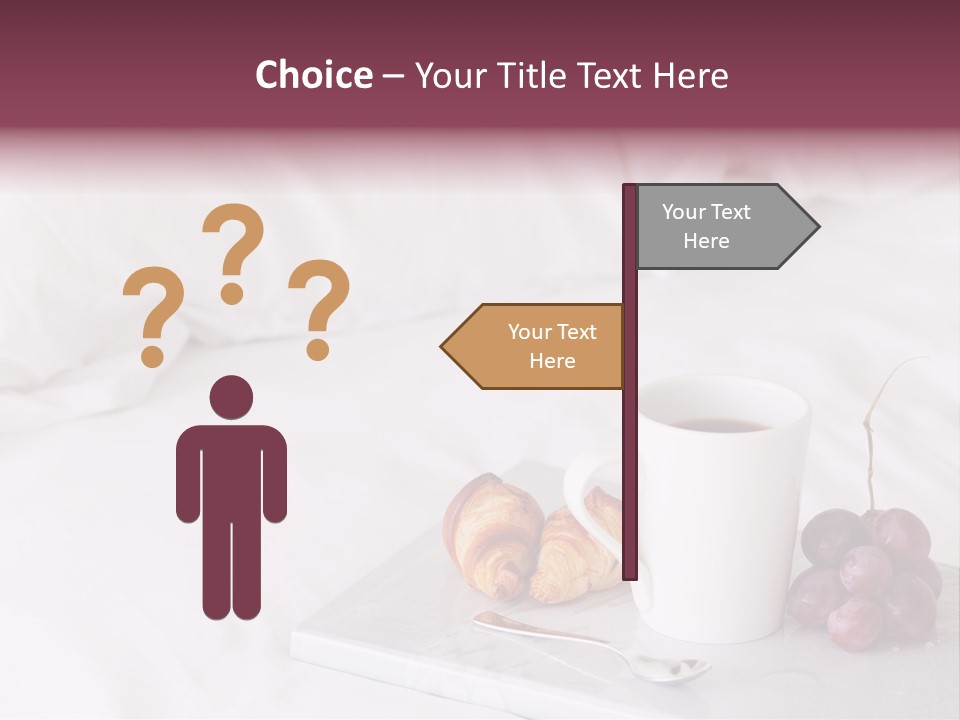 Beverage Furnishings White PowerPoint Template