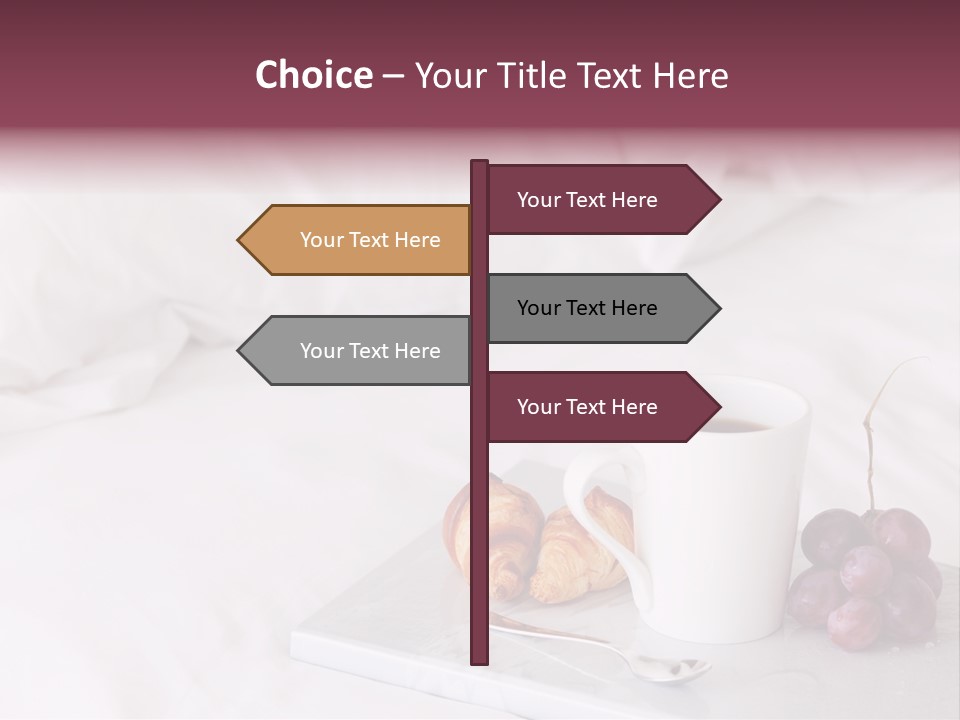 Beverage Furnishings White PowerPoint Template