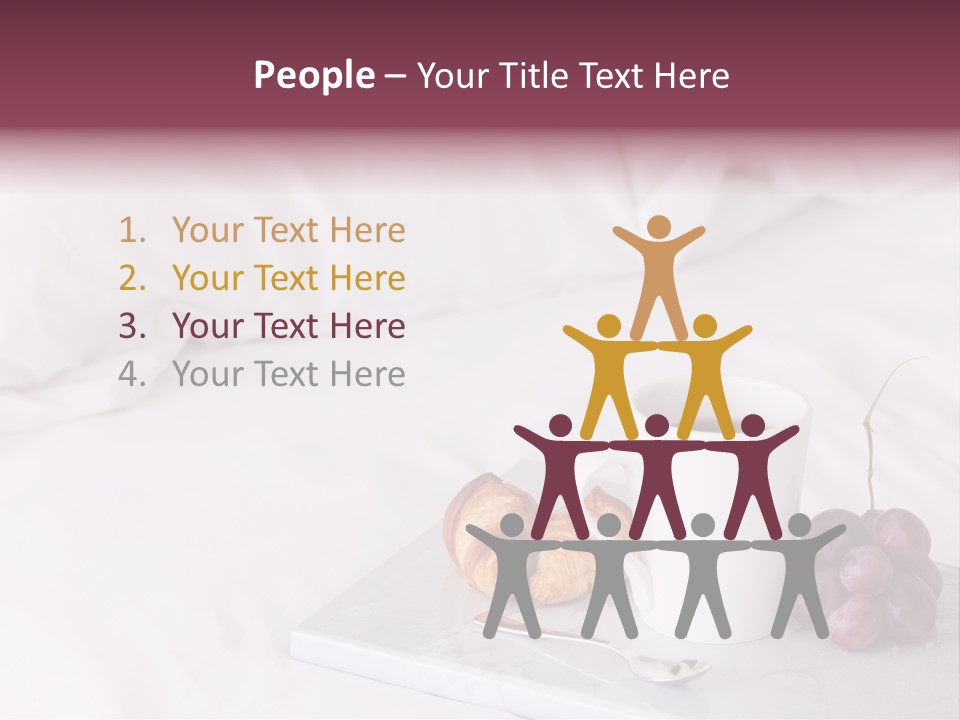 Beverage Furnishings White PowerPoint Template