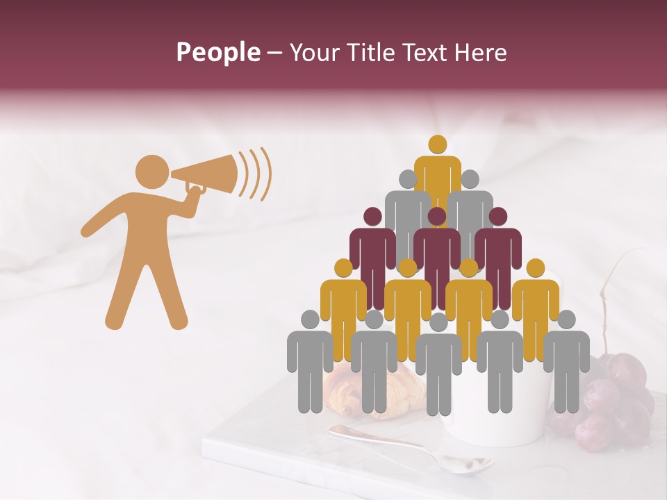 Beverage Furnishings White PowerPoint Template