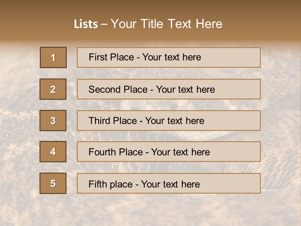 Reptile Venomous Deadly PowerPoint Template