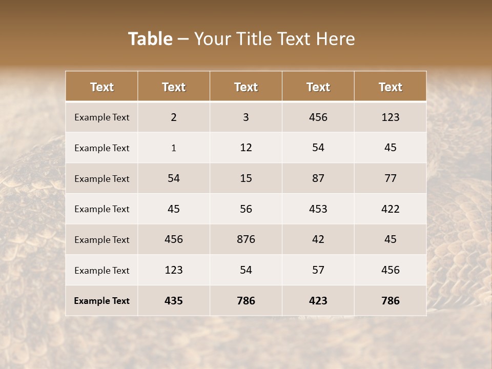 Reptile Venomous Deadly PowerPoint Template