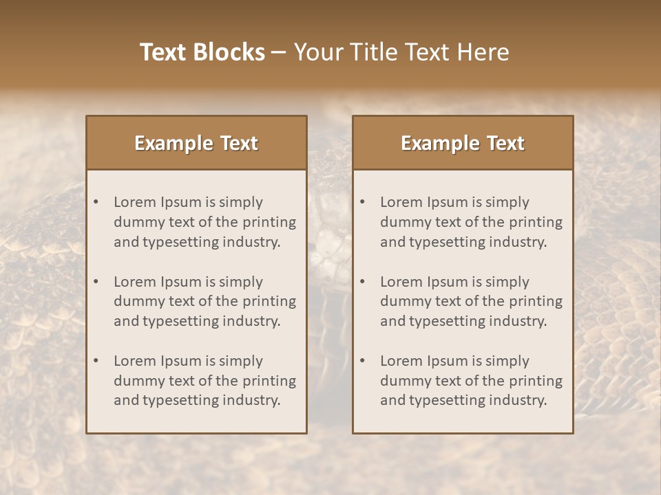 Reptile Venomous Deadly PowerPoint Template