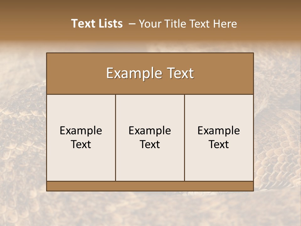 Reptile Venomous Deadly PowerPoint Template
