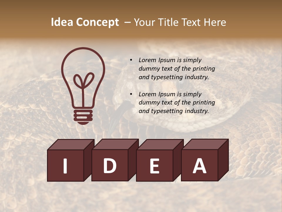 Reptile Venomous Deadly PowerPoint Template