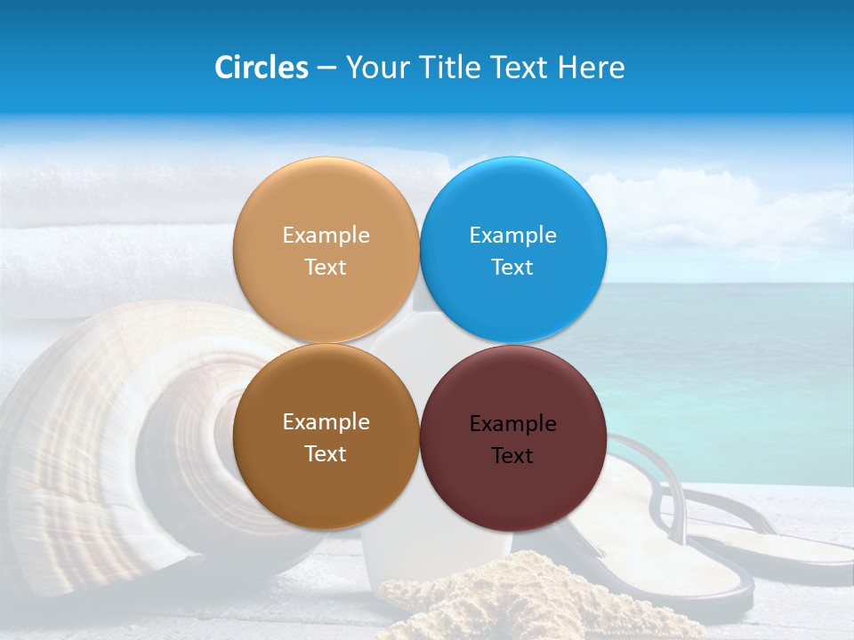 Care Suntan Shower PowerPoint Template