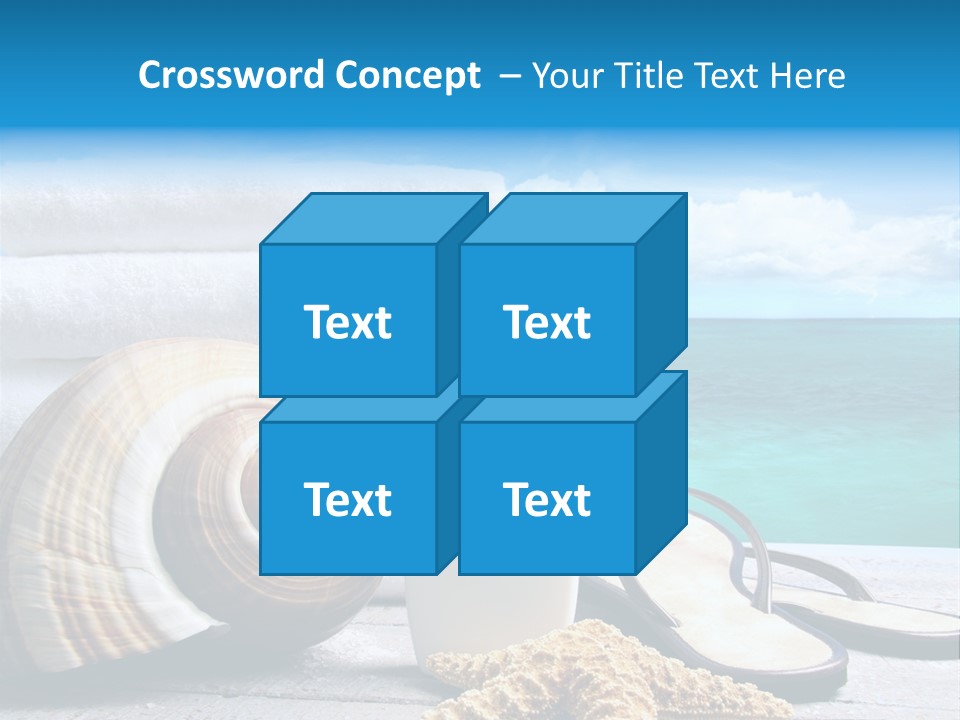 Care Suntan Shower PowerPoint Template