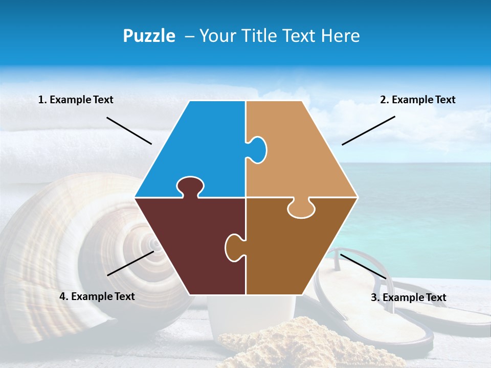 Care Suntan Shower PowerPoint Template