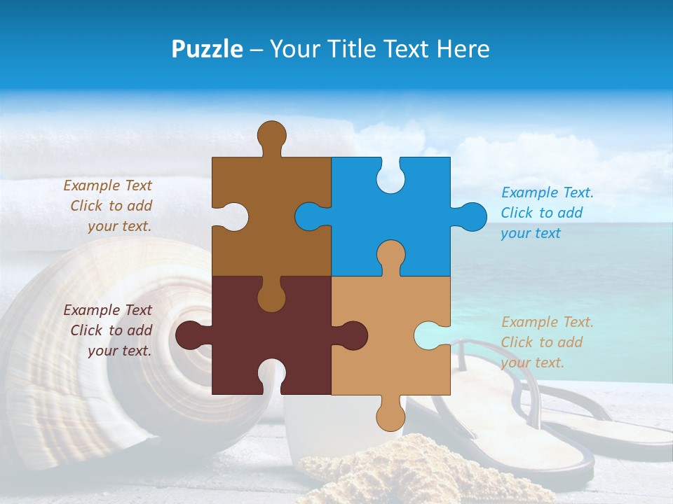 Care Suntan Shower PowerPoint Template