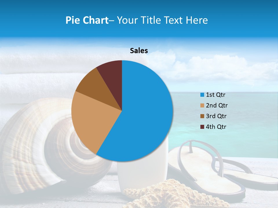 Care Suntan Shower PowerPoint Template