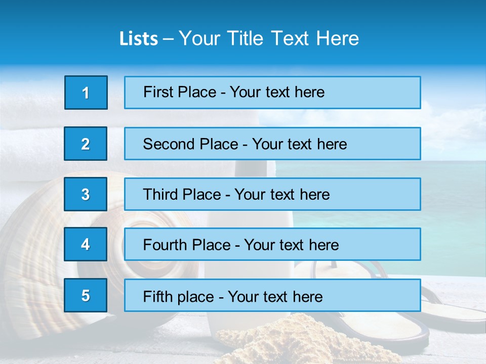 Care Suntan Shower PowerPoint Template