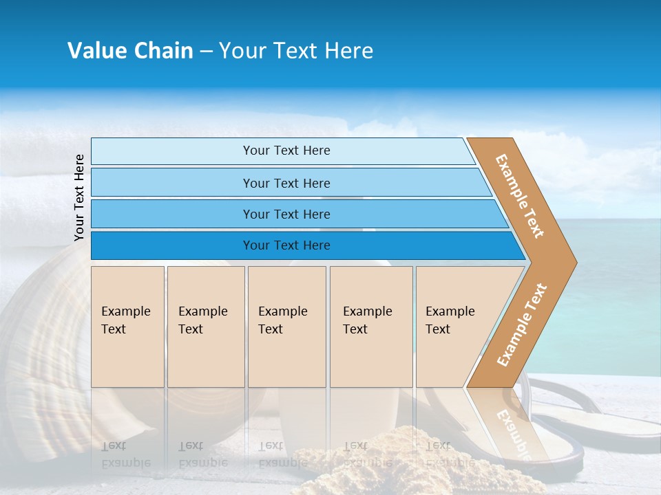 Care Suntan Shower PowerPoint Template