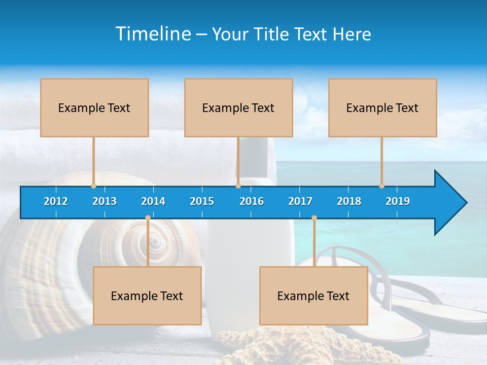 Care Suntan Shower PowerPoint Template