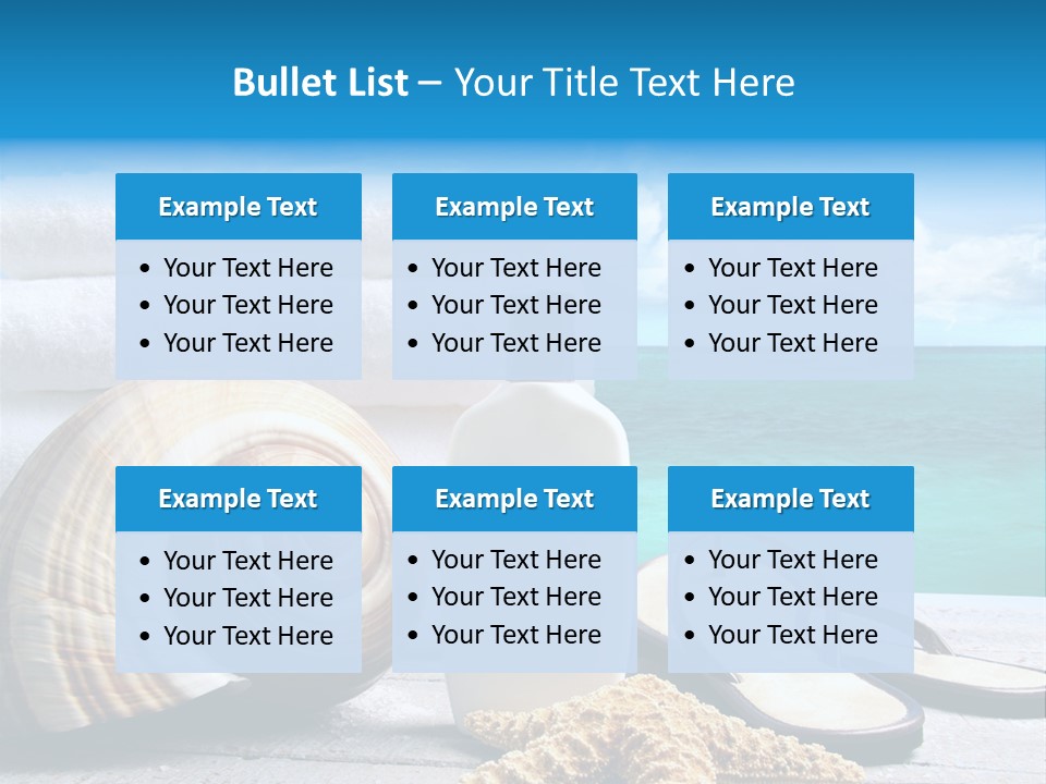 Care Suntan Shower PowerPoint Template