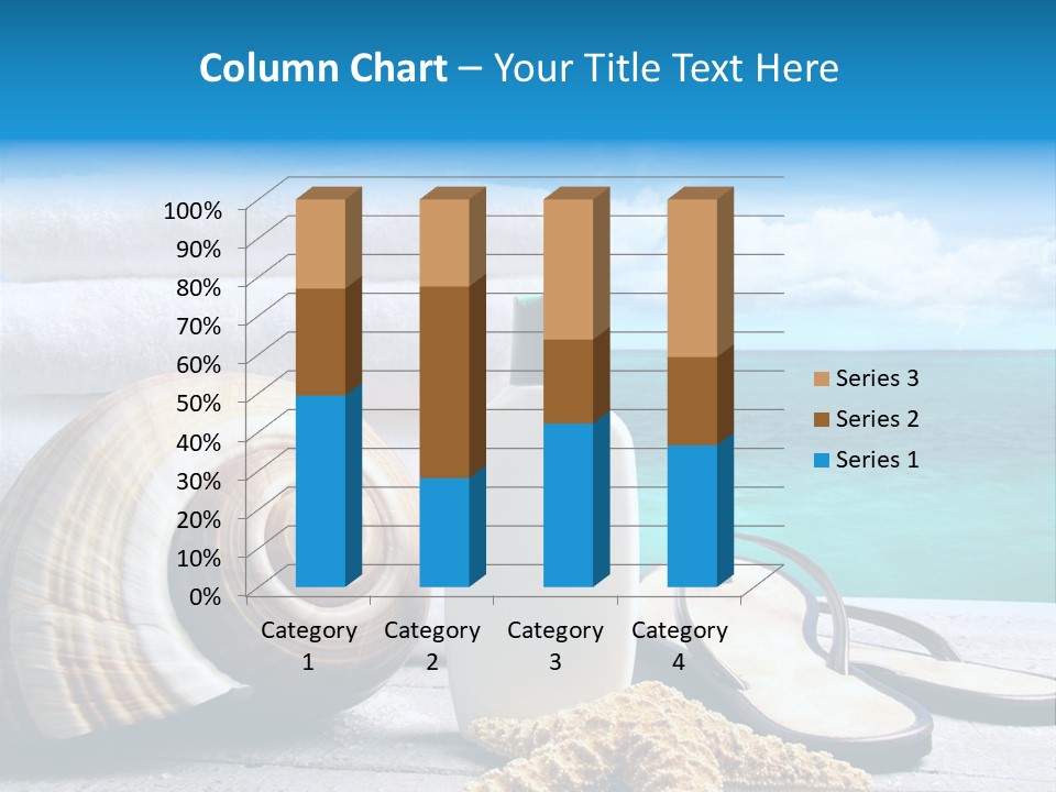 Care Suntan Shower PowerPoint Template